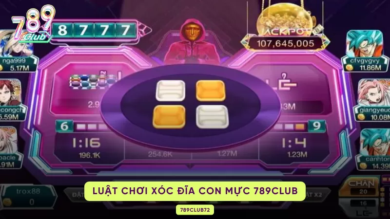 Xóc Đĩa Con Mực - Game Đổi Thưởng 789Club Đình Đám Nhất Thị Trường 2 luật chơi xóc đĩa con mực